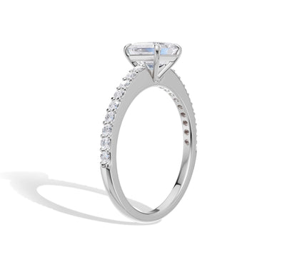 pave band engagement ring