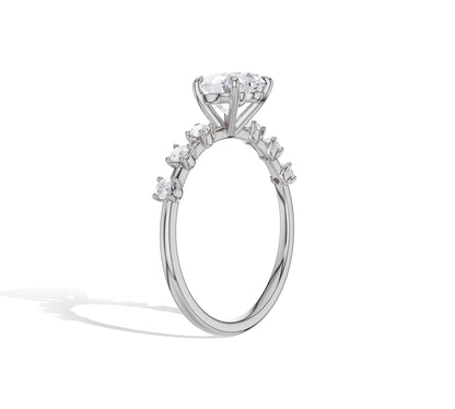 heart shaped diamond engagement ring
