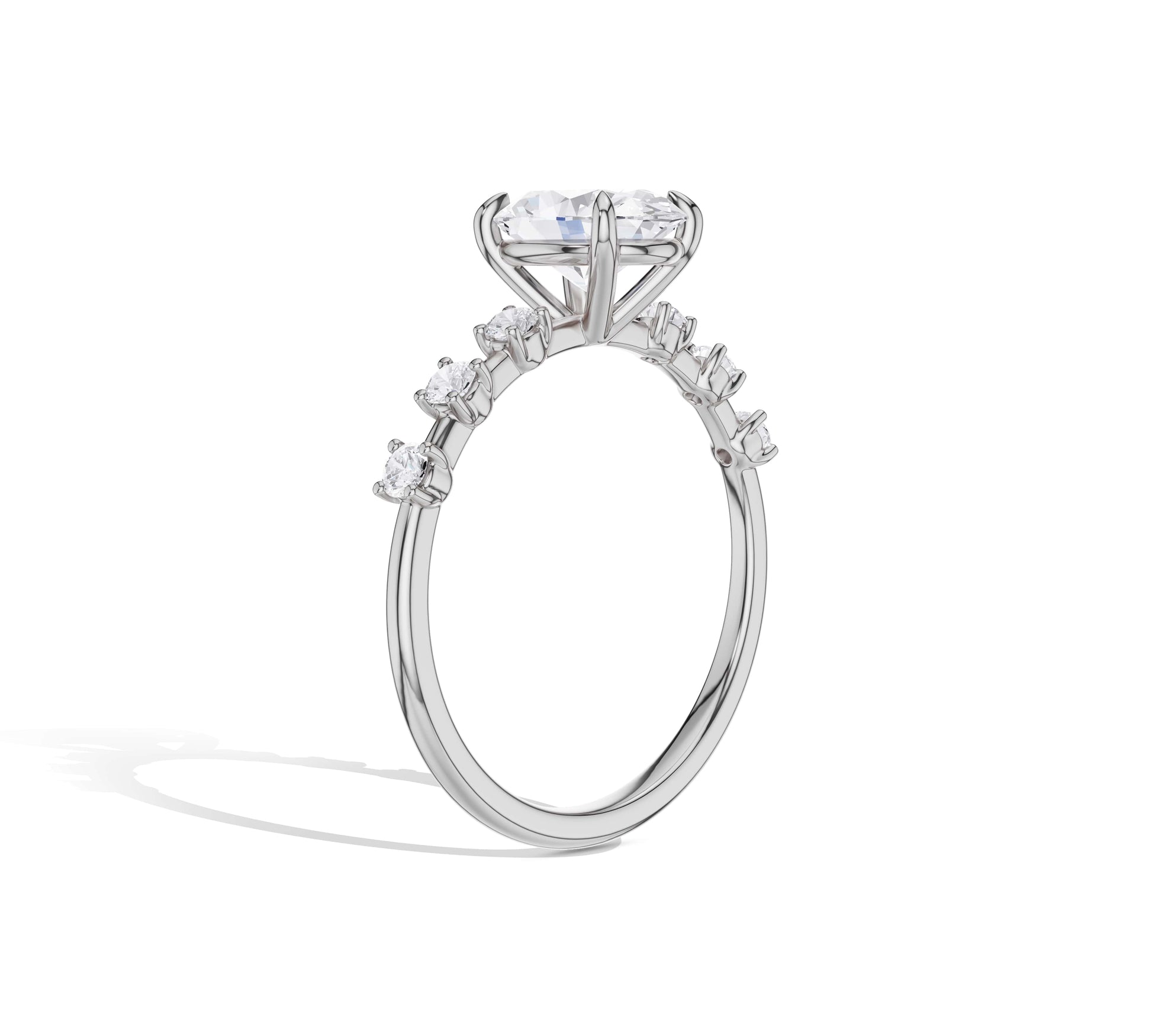 oval diamond wedding ring​