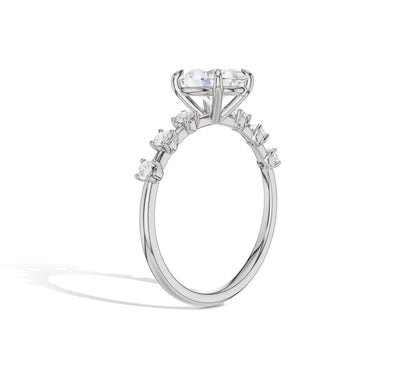 oval diamond wedding ring​