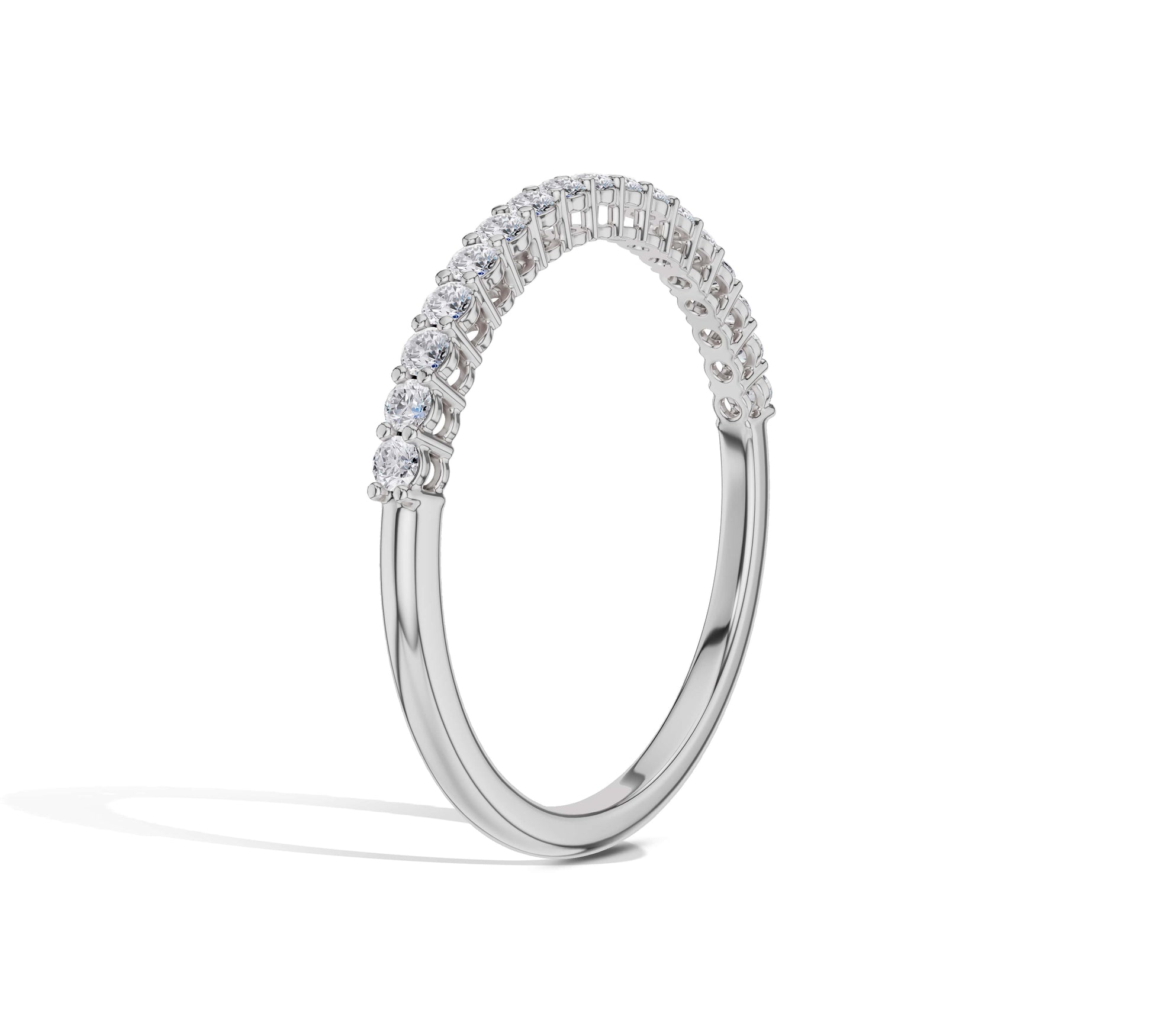 Dainty gold and diamond ring for stacking or solo wear