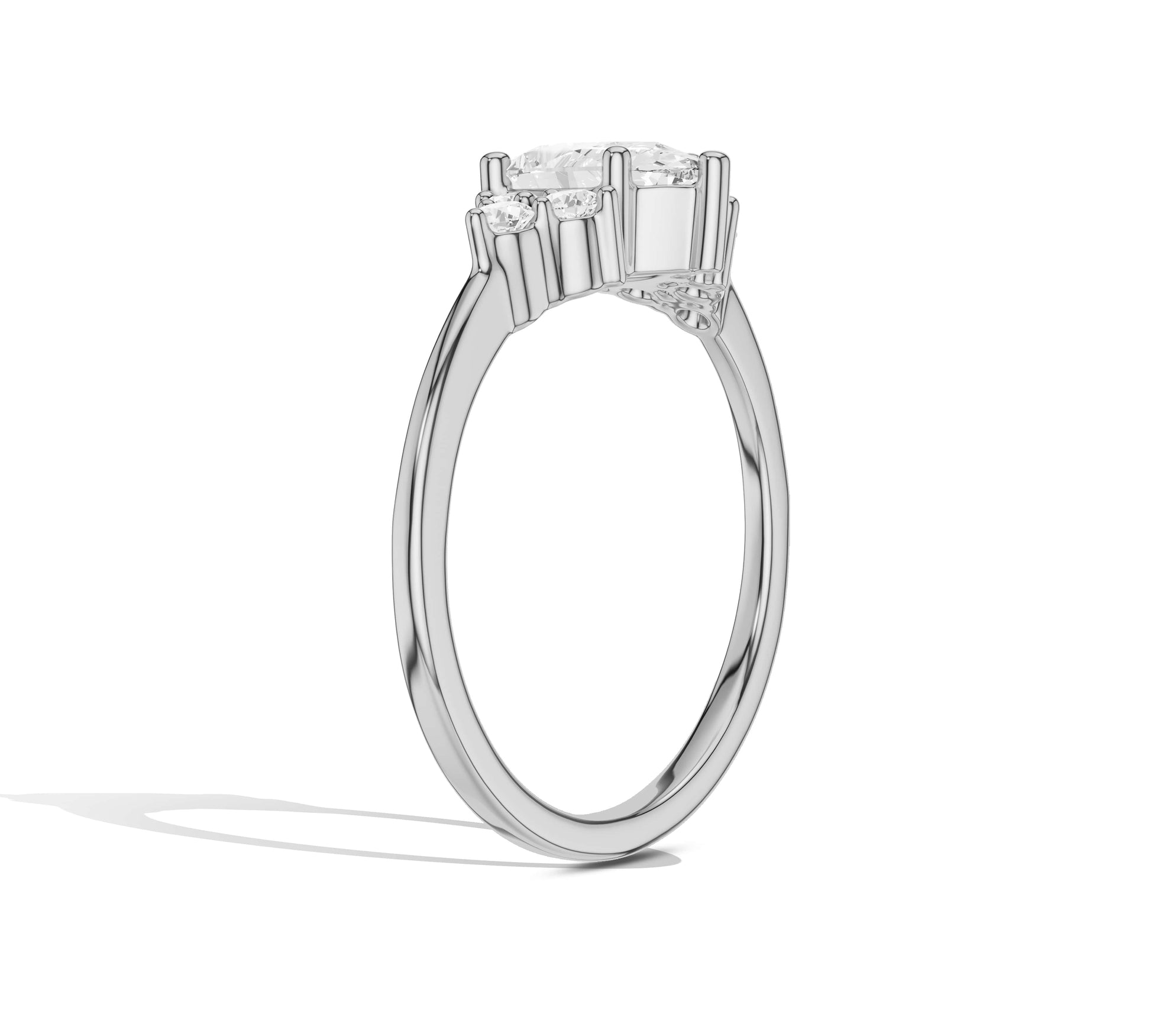 natural engagement rings white gold