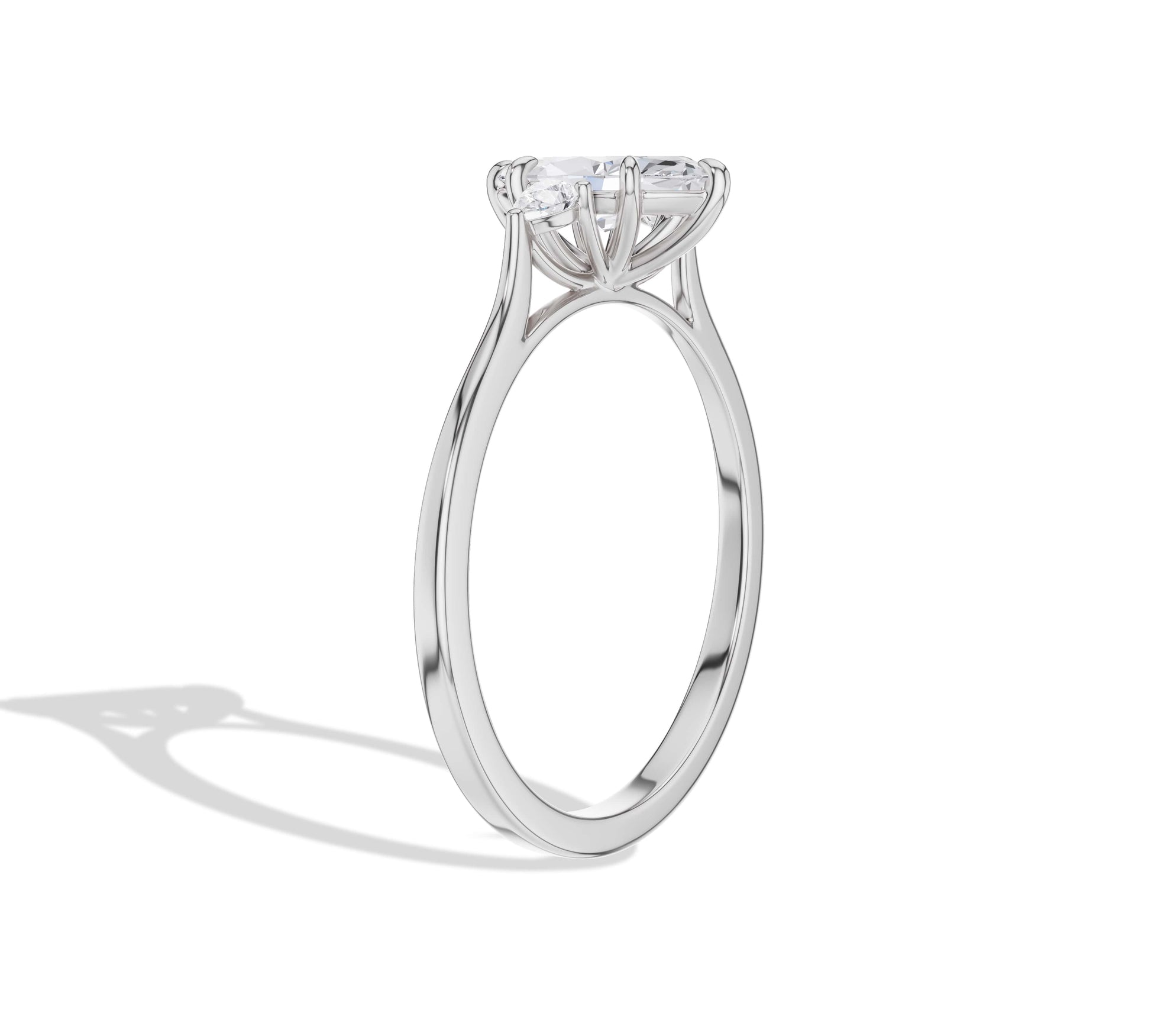 three stone diamond engagement ring​