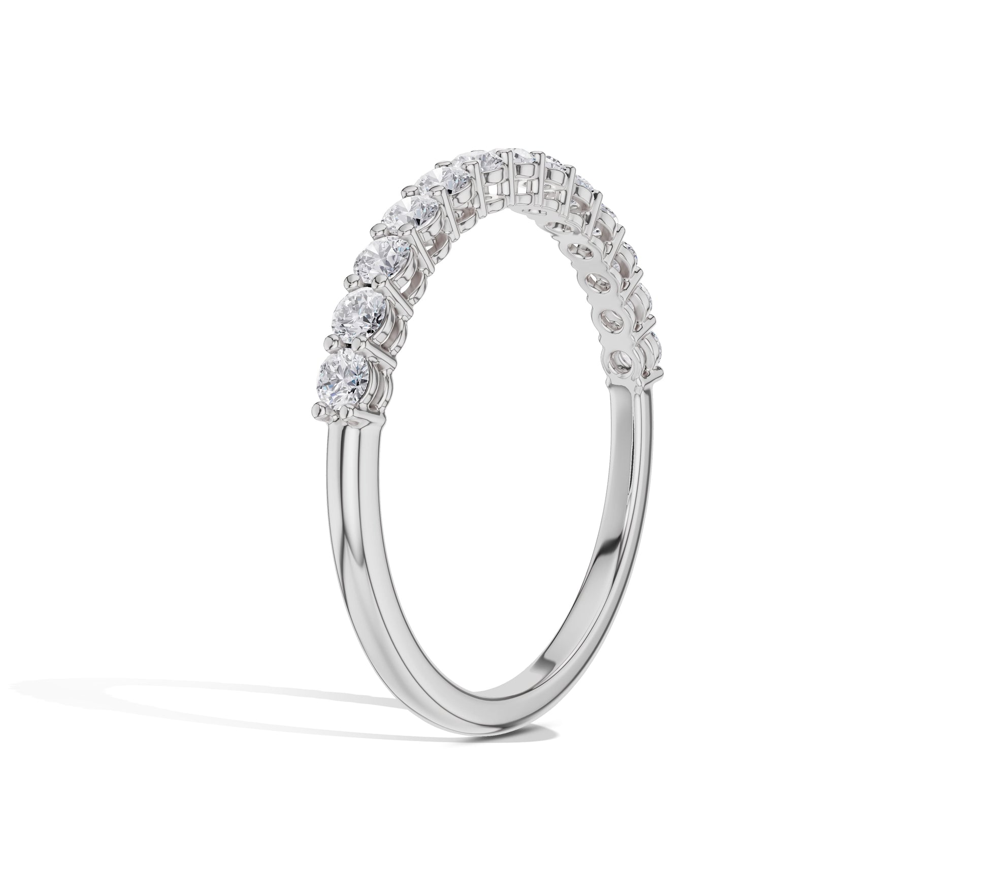 prong set diamond eternity band