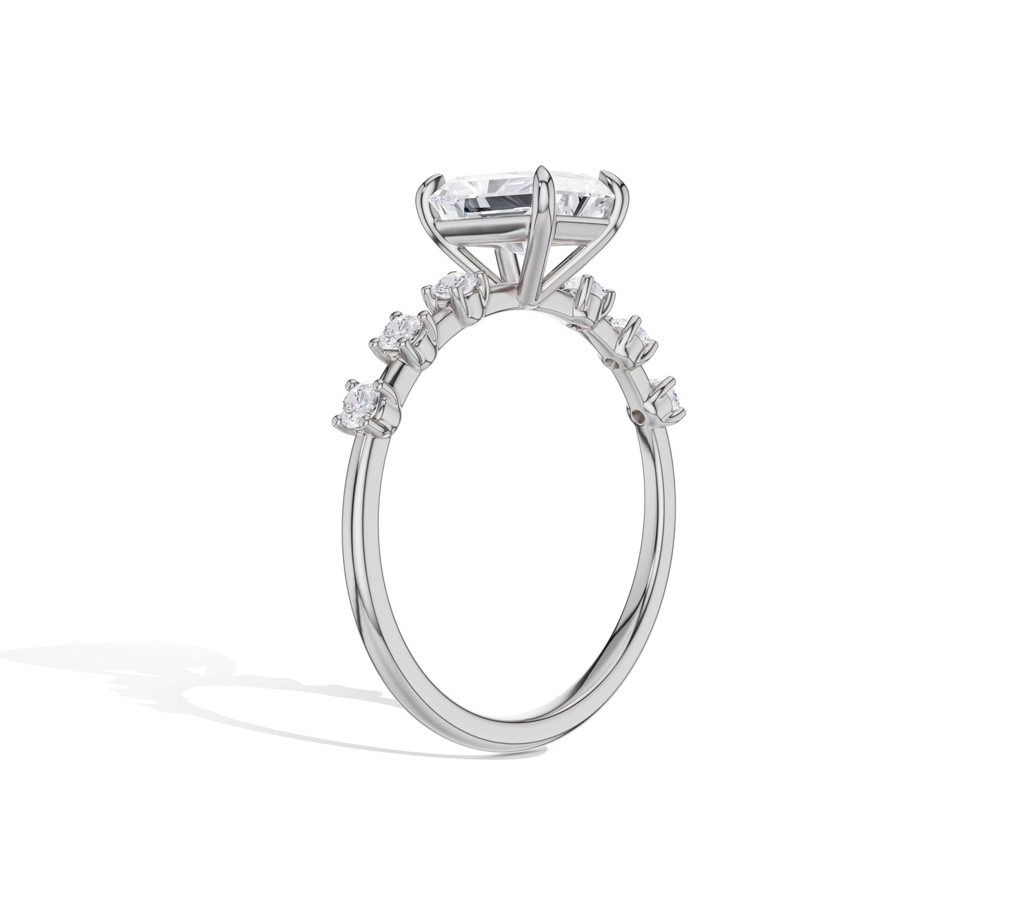 radiant diamond engagement ring
