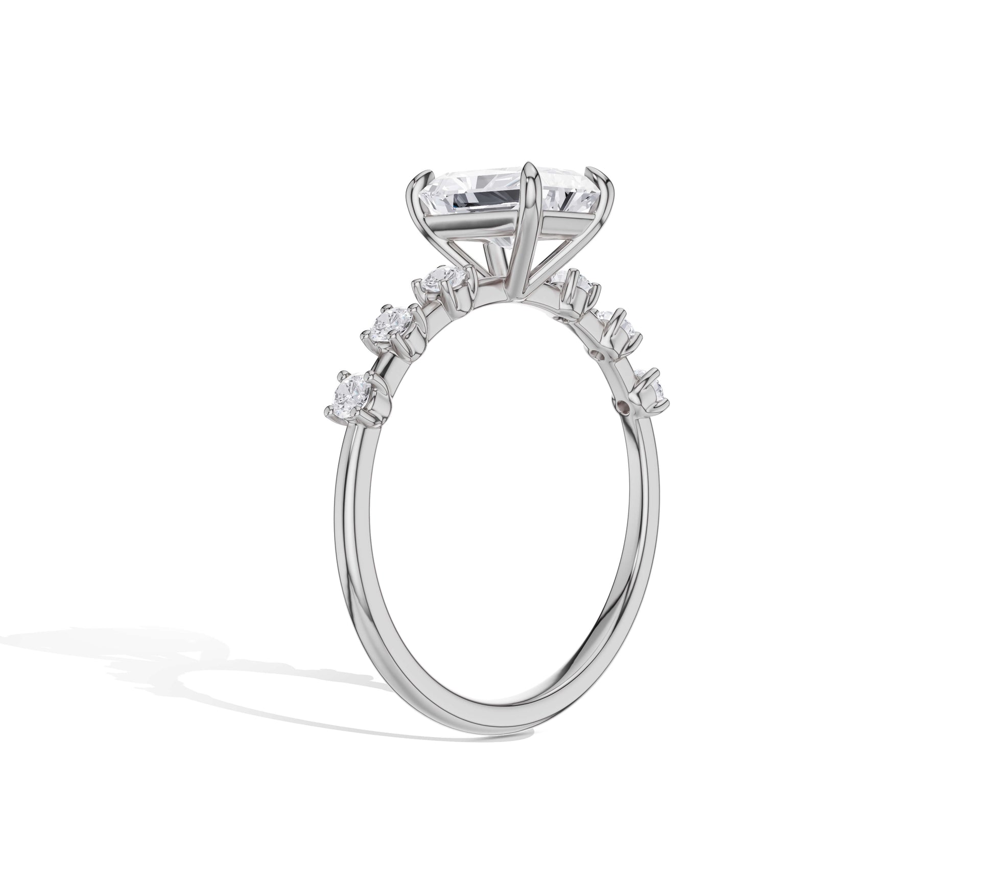 radiant diamond engagement ring