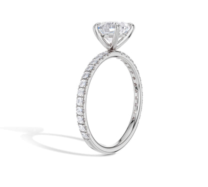 14k white gold Heart Shaped Engagement Ring