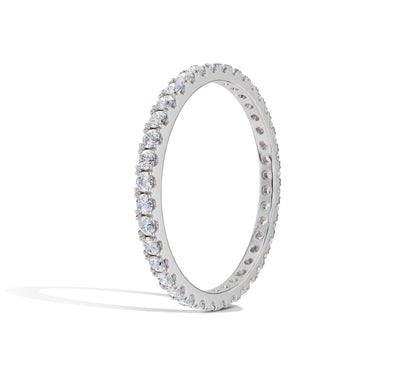 Elegant fine gold eternity band