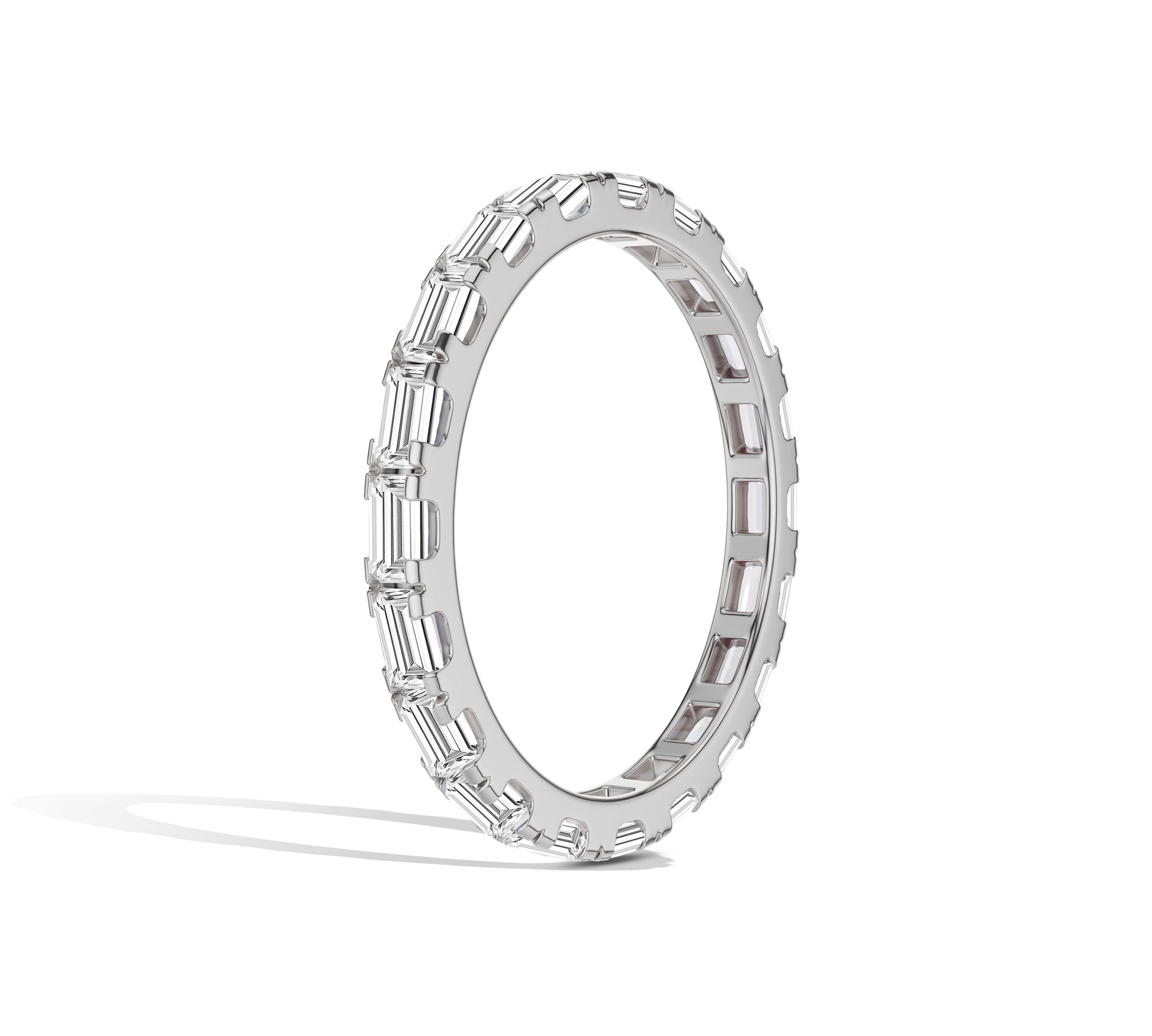 baguette diamond eternity band