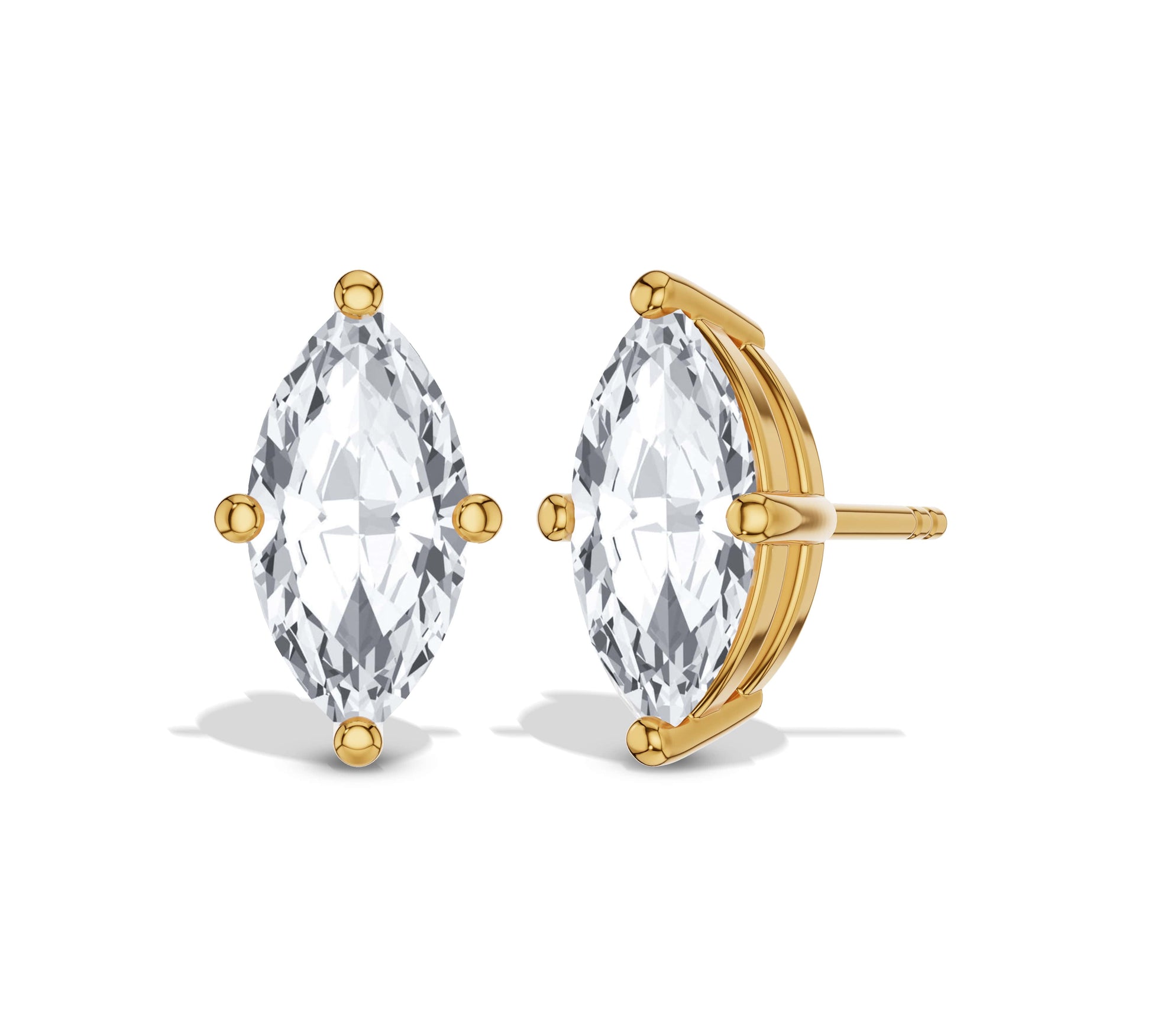 marquise earrings studs