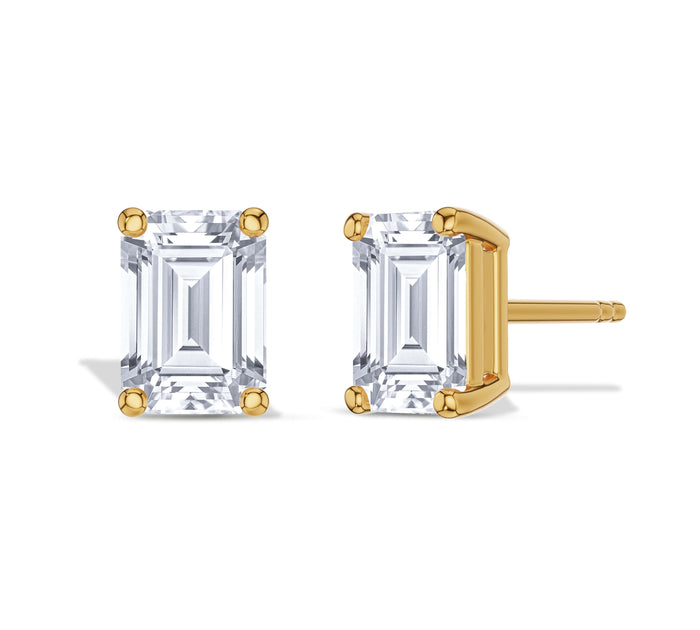 Emerald Diamond Earrings for Women