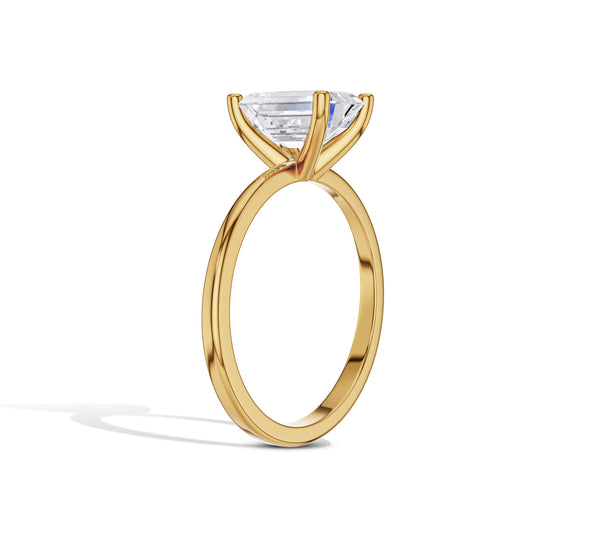 Emerald Cut Lab Grown Diamond Engagement Ring