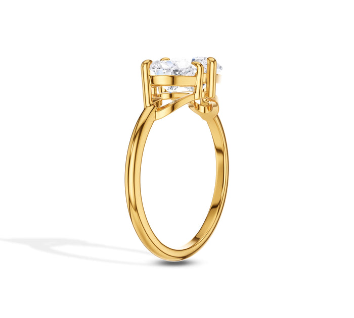 Two Heart Toi et Moi Engagement Ring