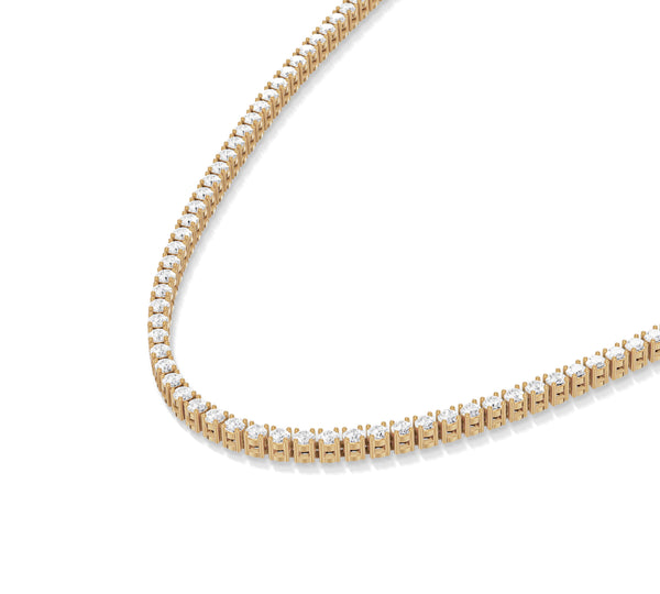 2mm Round Tennis Necklace Diamond