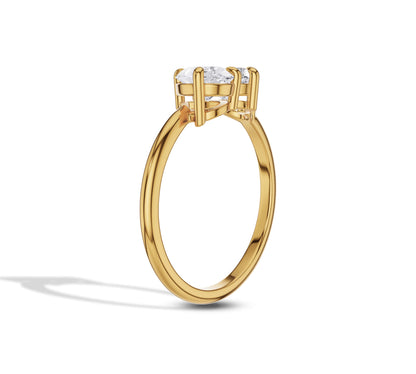 yellow gold toi et moi engagement rings