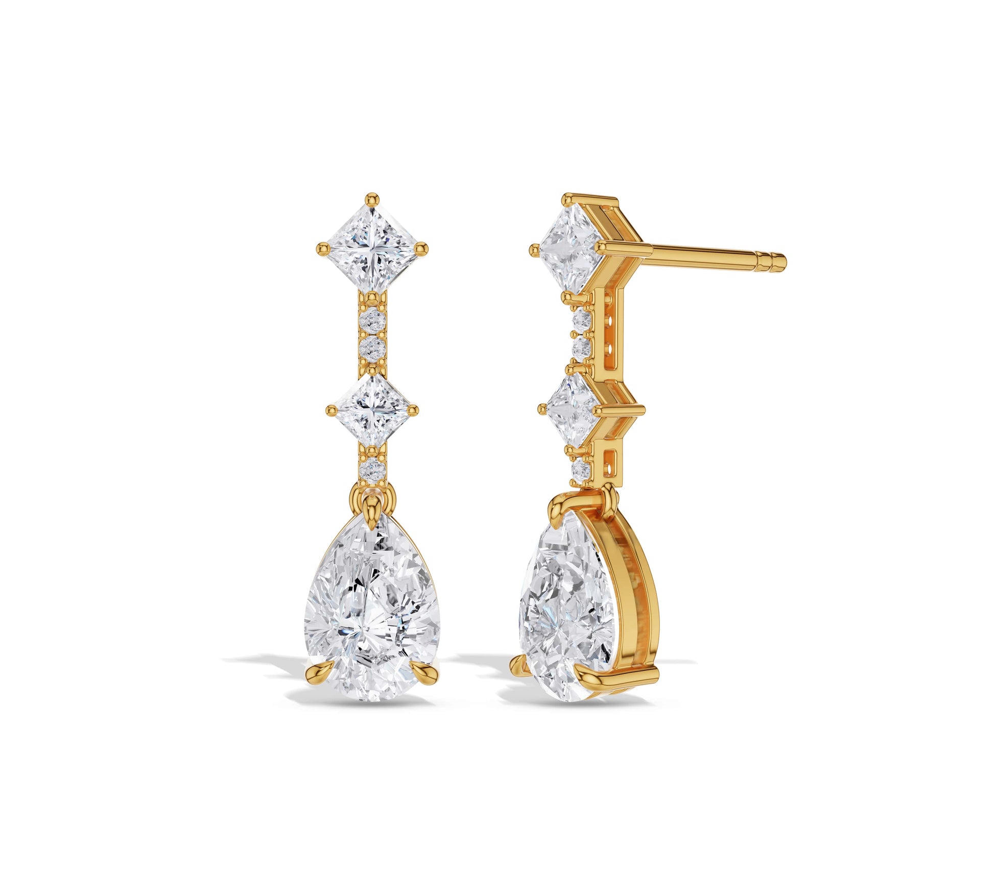 diamond dangle earrings