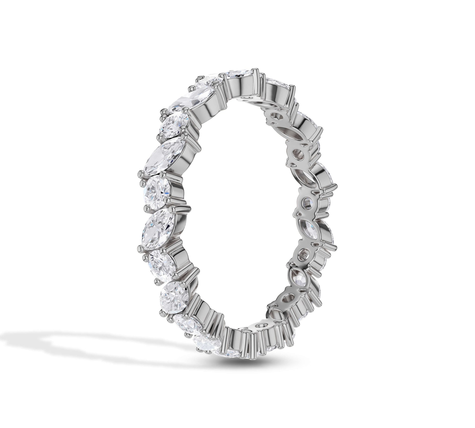 Luxury marquise diamond full circle ring for her