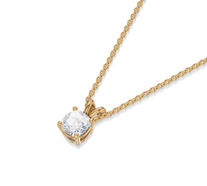 diamond necklace pendant solitaire