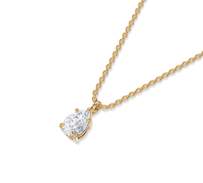 pear diamond solitaire necklace