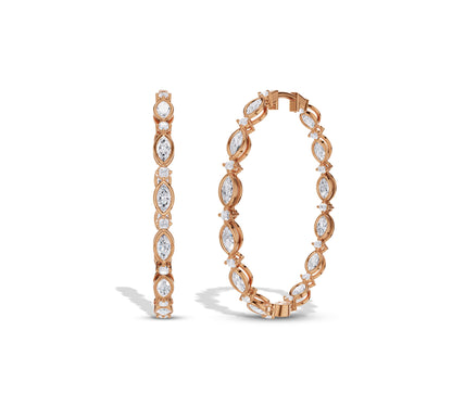 gold women's hoop earrings