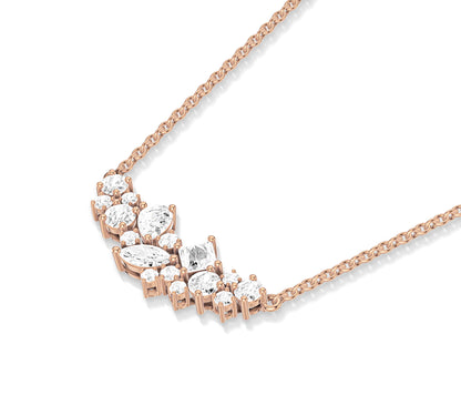 Unique diamond pendant with a blend