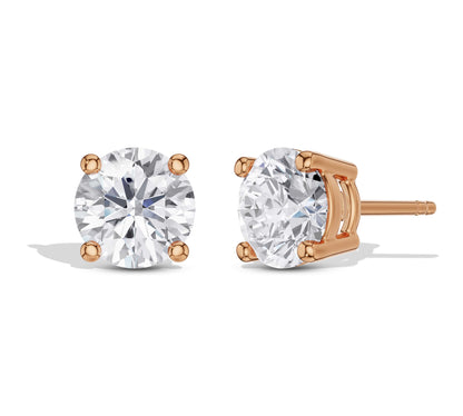 Bright round brilliant studs