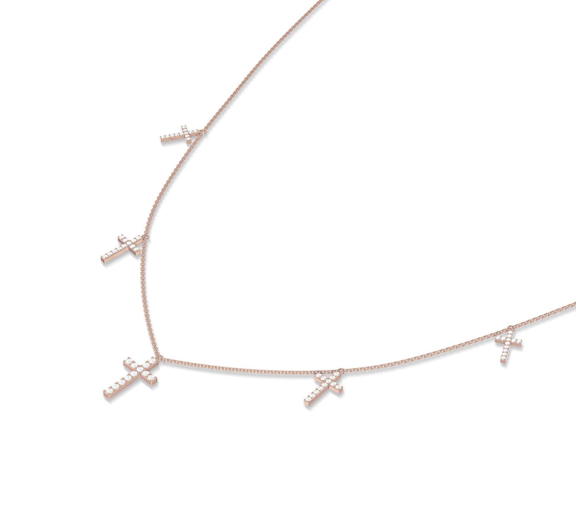 Faith-inspired layered charm necklace