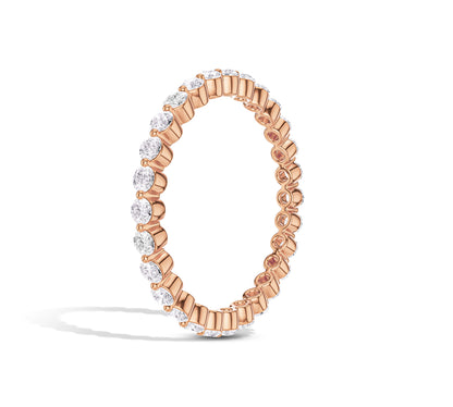14k rose gold eternity band