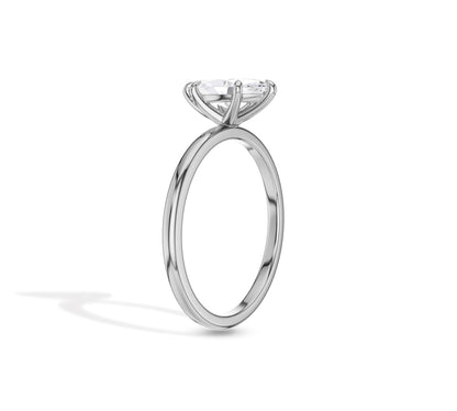 Sparkling marquise cut diamond ring with minimalist design