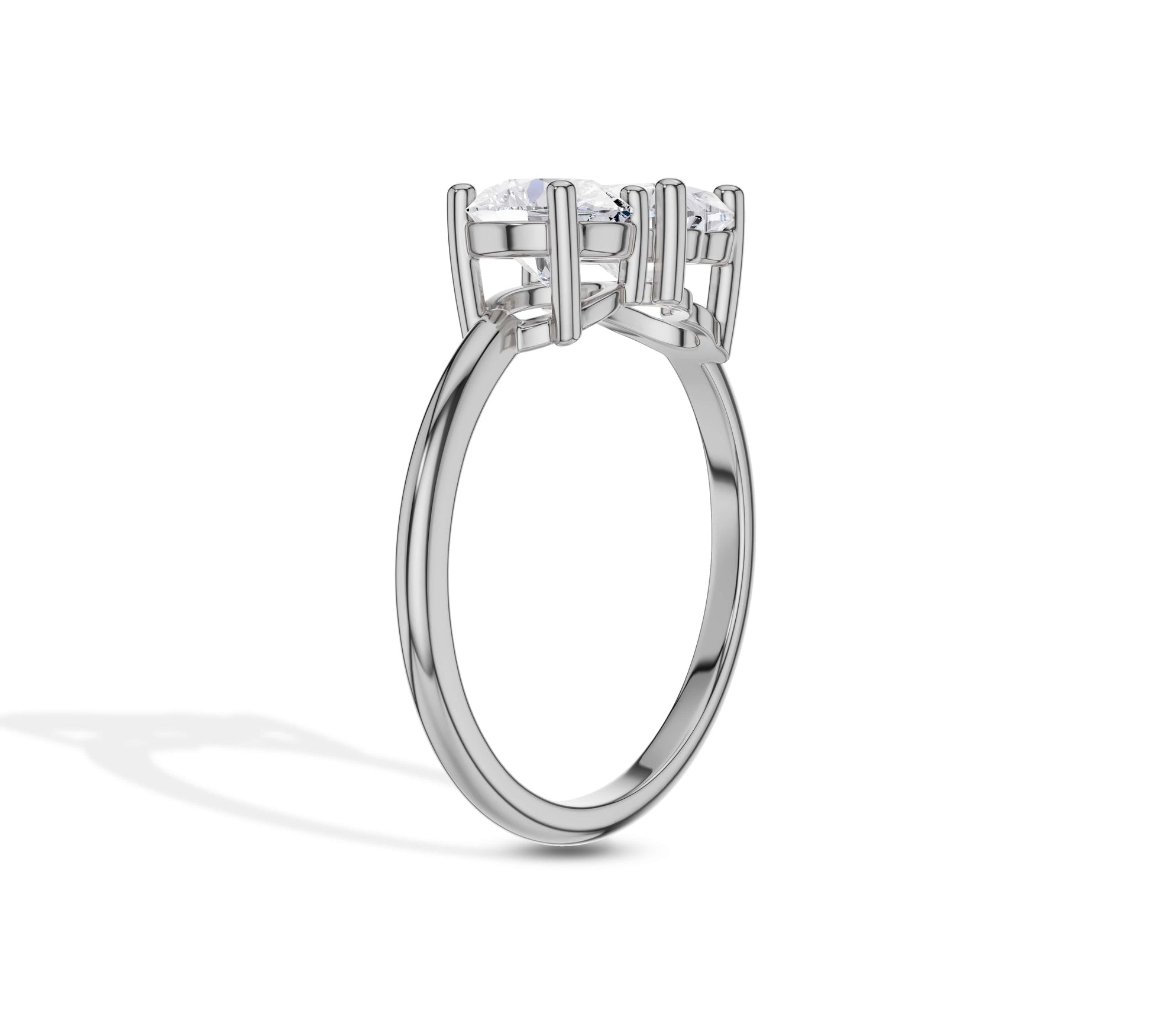 14k solid gold toi et moi ring​