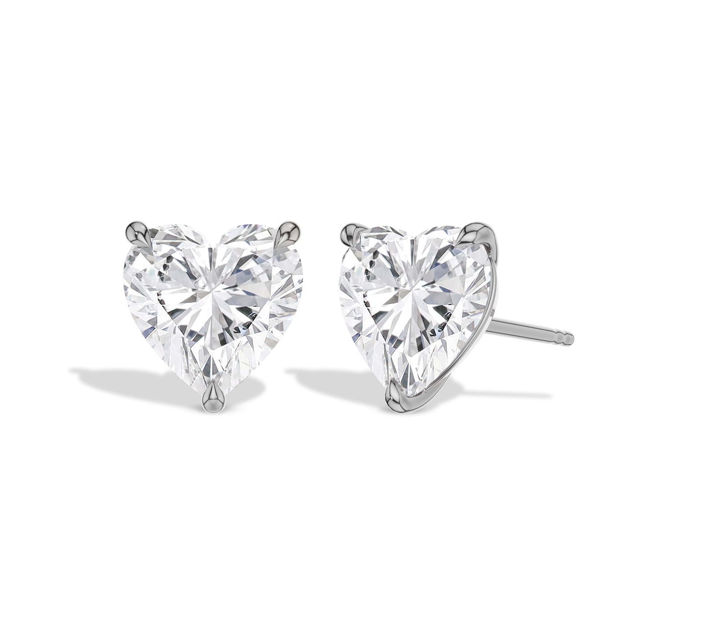 women's heart earrings