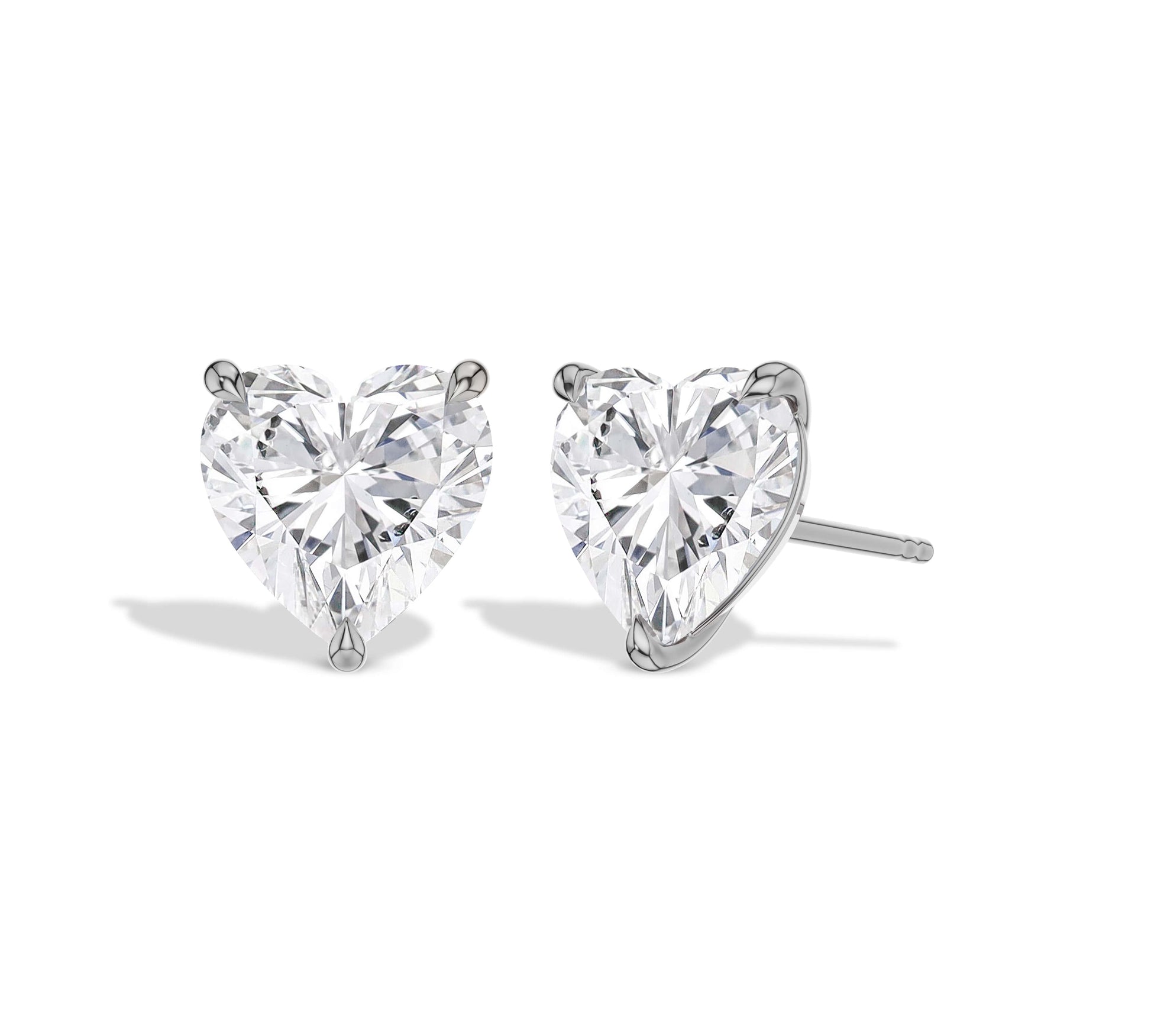 women's heart earrings