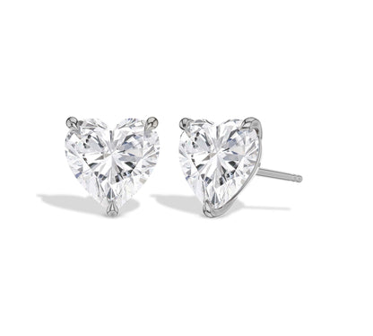 women's heart earrings
