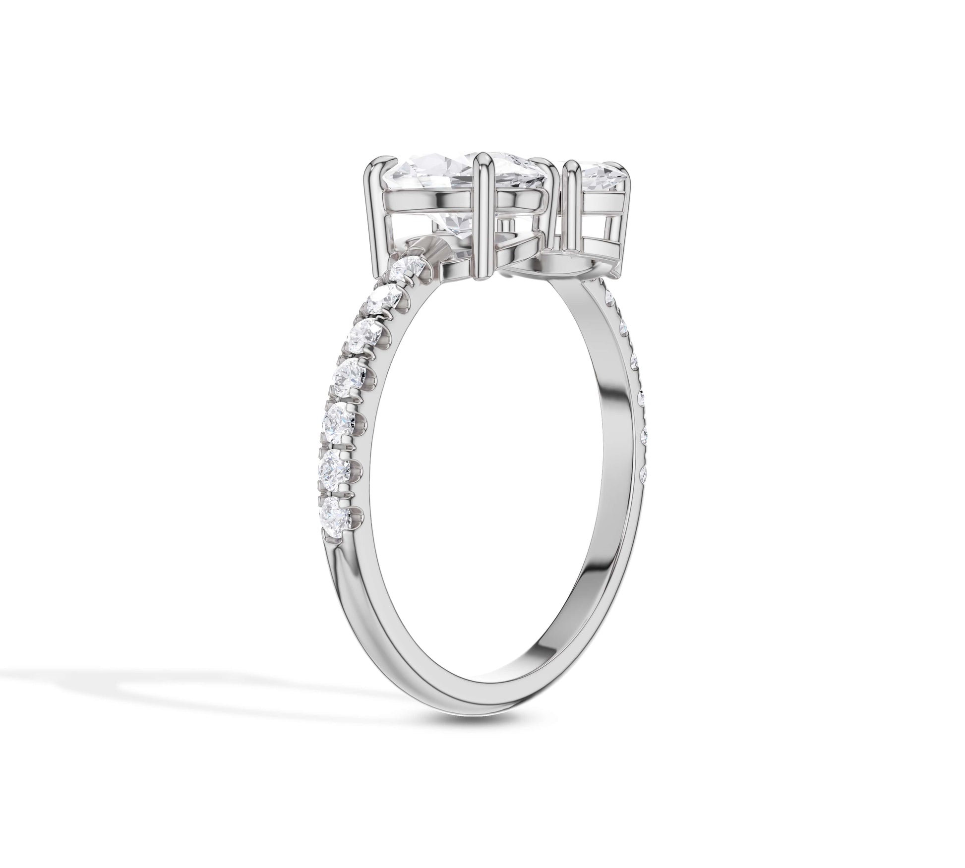 toi et moi diamond ring