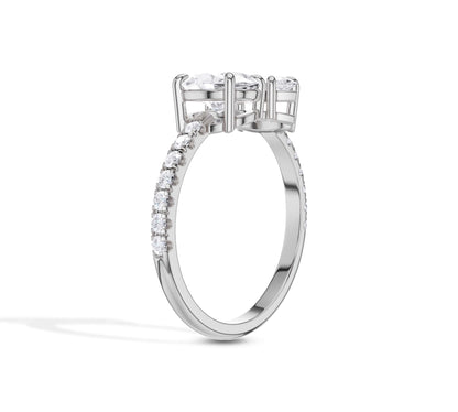 toi et moi diamond ring