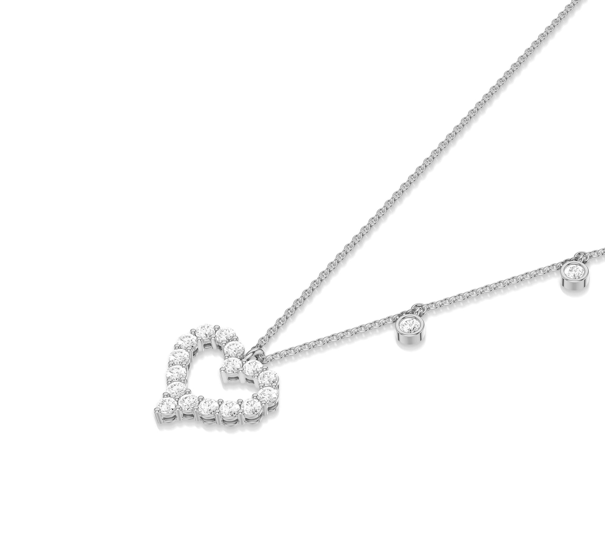 diamond solitaire necklace​