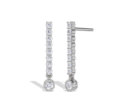 diamond drop earring