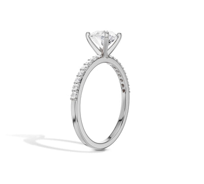 pave diamond engagement rings