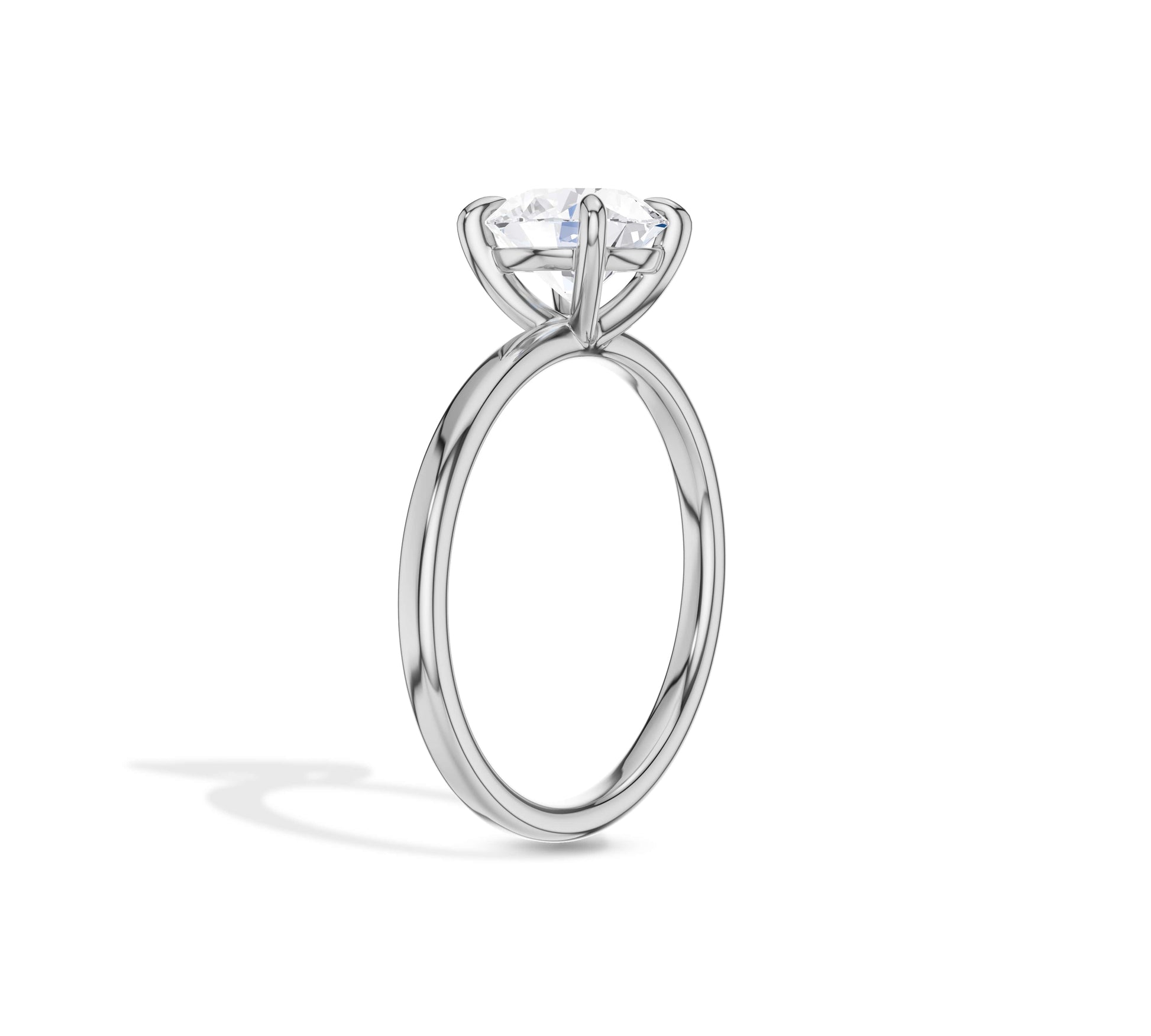 Golden solitaire ring showcasing brilliant diamond