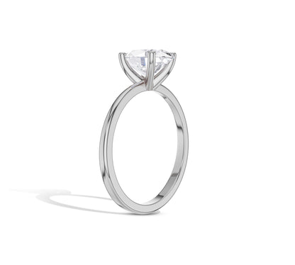 white gold oval diamond engagement ring
