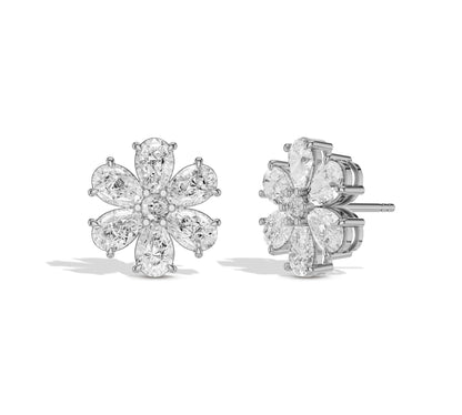 pear diamond stud earrings 