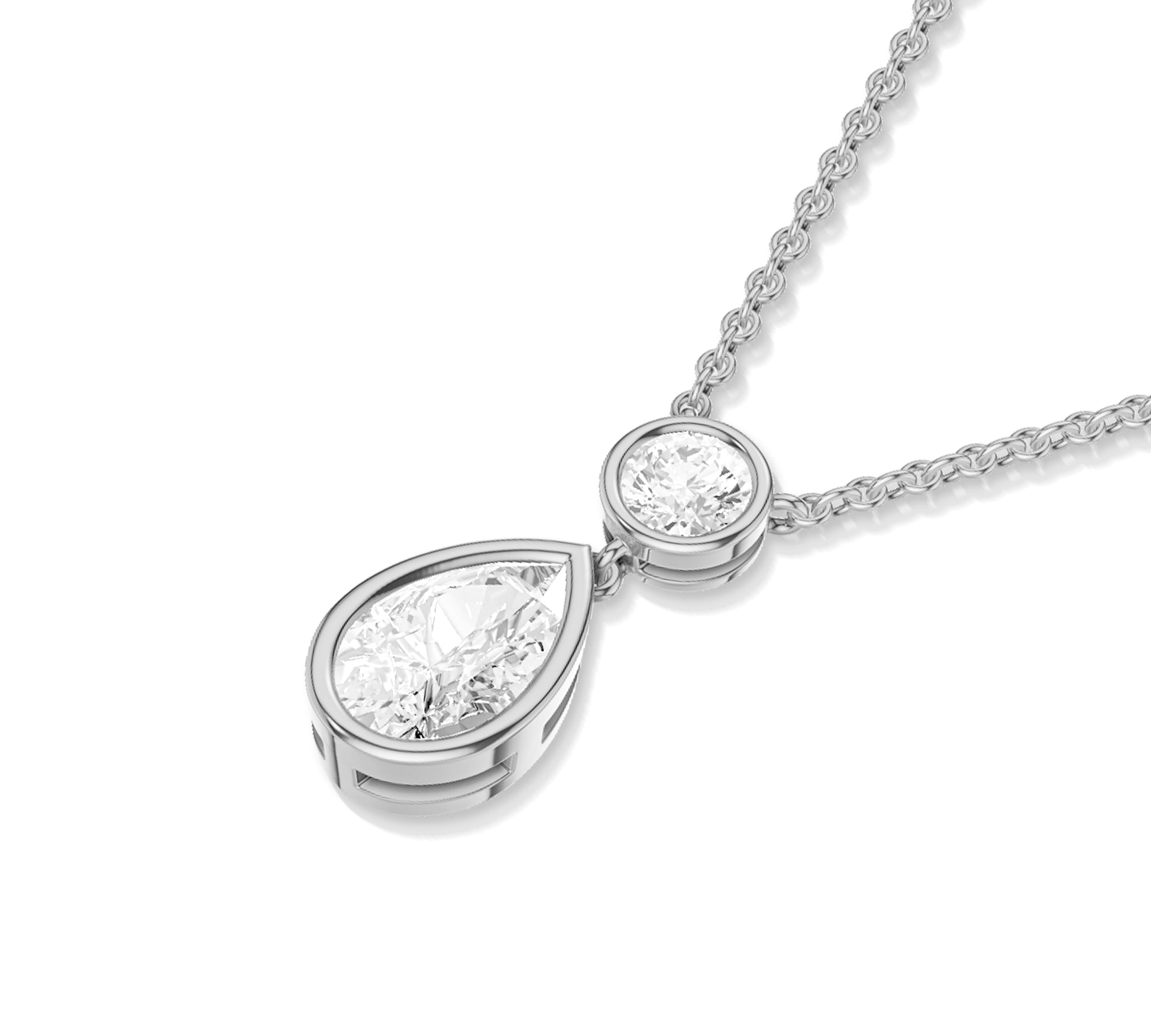 diamond stud necklace gold