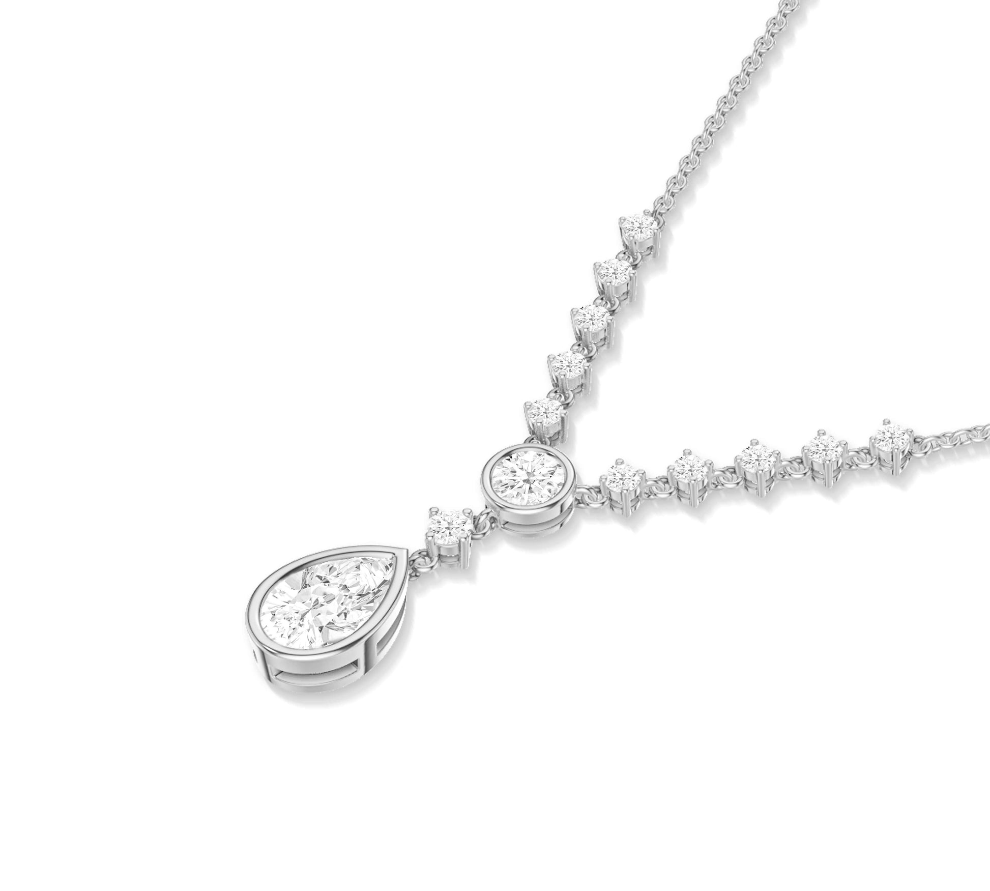 white gold diamond pendant necklace for women 