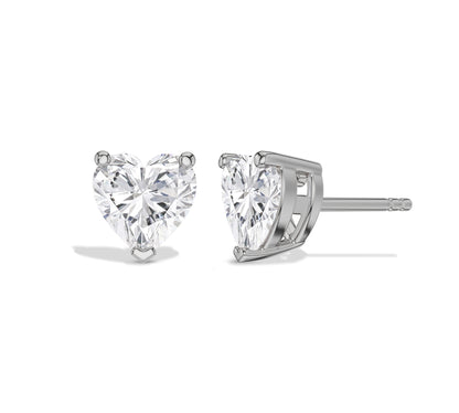 heart earring studs