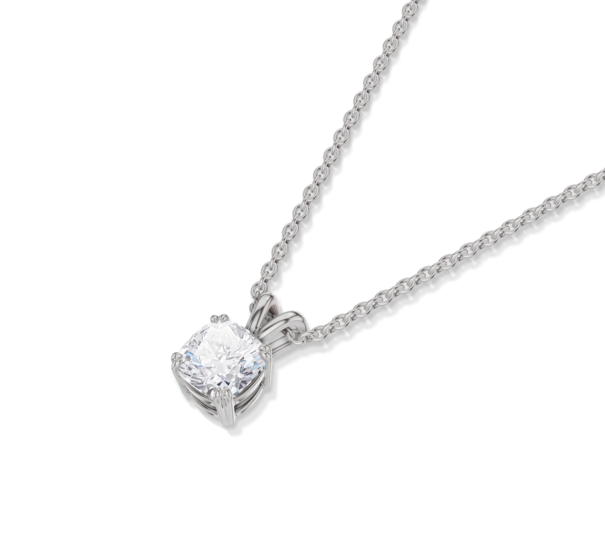 14k whote gold diamond necklace for women