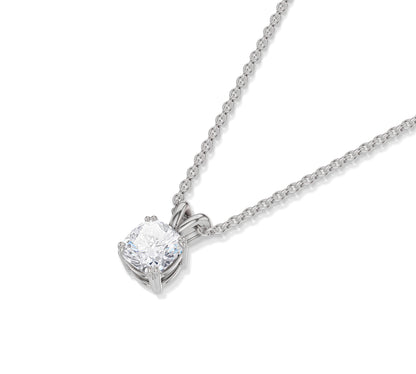 14k whote gold diamond necklace for women