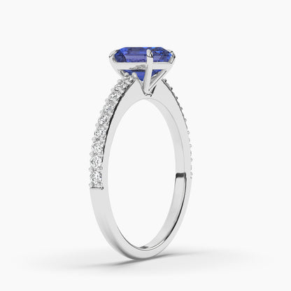 TEST solitaire ring with carat variation + gemstone