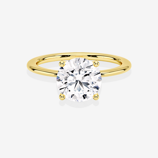 Round Cut Diamond Solitaire Engagement Ring