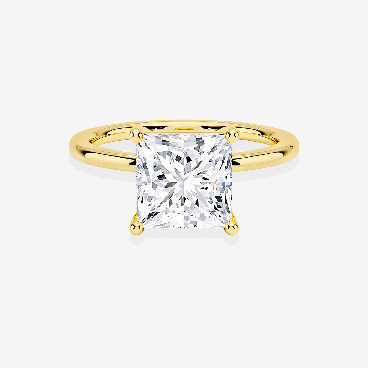 Princess Cut Diamond Solitaire Engagement Ring