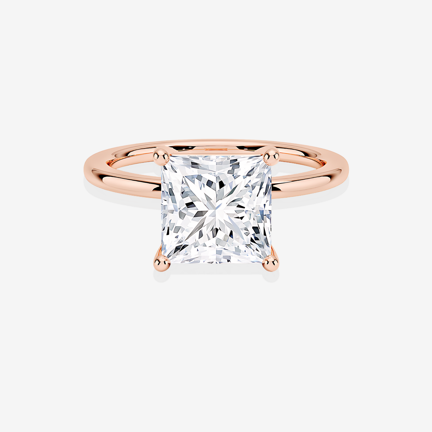 Princess Cut Diamond Solitaire Engagement Ring